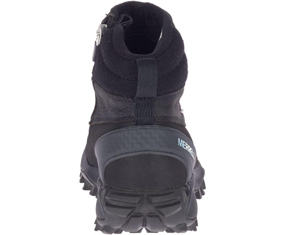 Botas Senhora - Merrell Thermo Kiruna Mid Zip Waterproof - Pretas - KXC574309